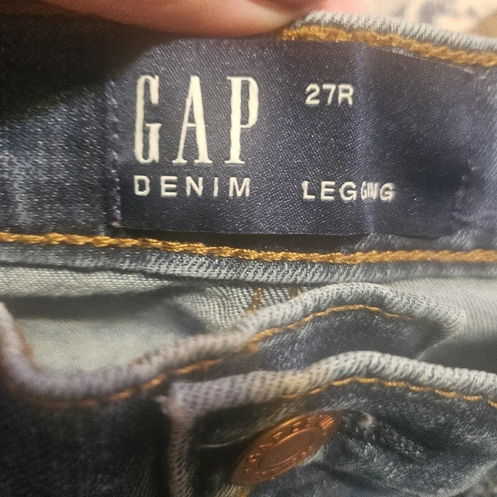 GAP Denim Distressed Leggings